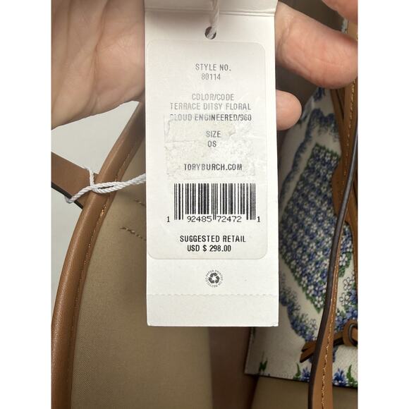 Tory Burch large Kerrigton tote TERRACE DITSY FLORAL CLOUD - Picture 5 of 5